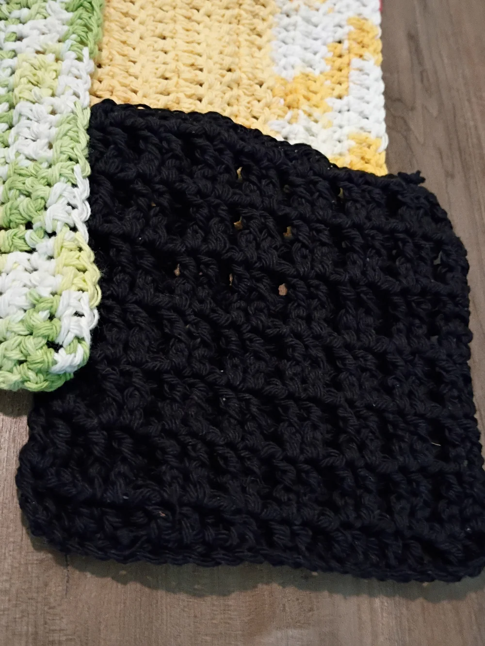 Handmade Cotton Washcloths - Set of 8 Multicolored Crocheted Dish/Washcloths